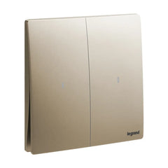 Legrand Mallia Senses 2 Gang 1 Way Illuminated Switch 16AX 281012 - Slide 4