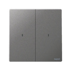 Legrand Mallia Senses 2 Gang 1 Way Illuminated Switch 16AX 281012 - Slide 3