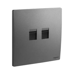 Legrand Mallia Senses 2 Gang Keystone Adapter 281195 - Slide 3