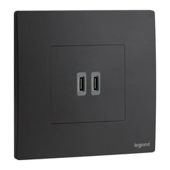 Legrand Mallia Senses 2 Modules 30W C and C Power Delivery USB Charger 281210 - Slide 2