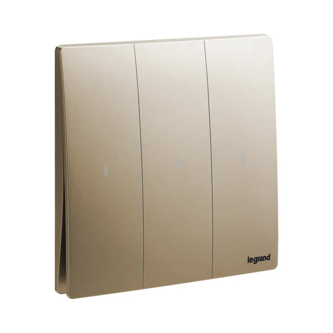 Legrand Mallia Senses 3 Gang 1 Way Illuminated Switch 16AX 281014
