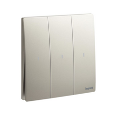 Legrand Mallia Senses 3 Gang 2 Way Illuminated Switch 16AX 281015 - Slide 5