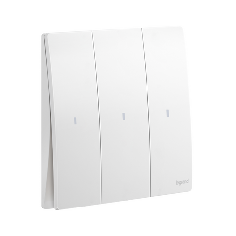 Legrand Mallia Senses 3 Gang 2 Way Illuminated Switch 16AX 281015