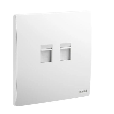 Legrand Mallia Senses Double RJ45 CAT6 UTP Socket Outlet 281165
