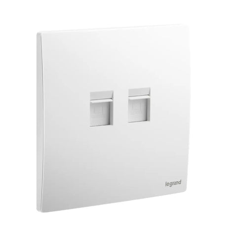 Legrand Mallia Senses Double RJ45 Socket Outlet Category 6 STP 281158