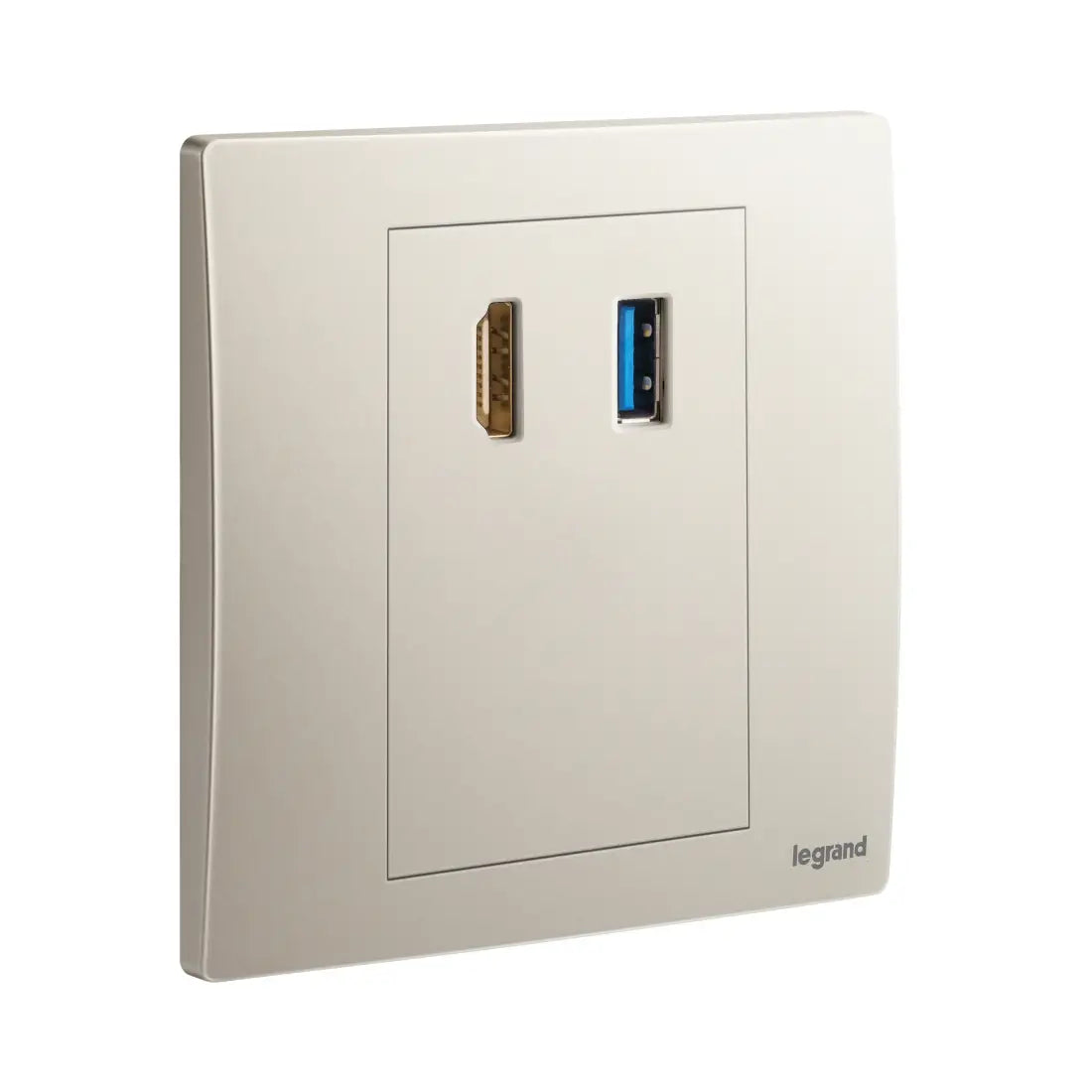 Legrand Mallia Senses HDMI Socket Outlet with USB A Data Socket Transfer 281021