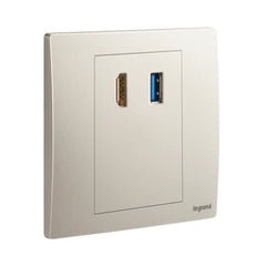 Legrand Mallia Senses HDMI Socket Outlet with USB A Data Socket Transfer 281021 - Slide 5