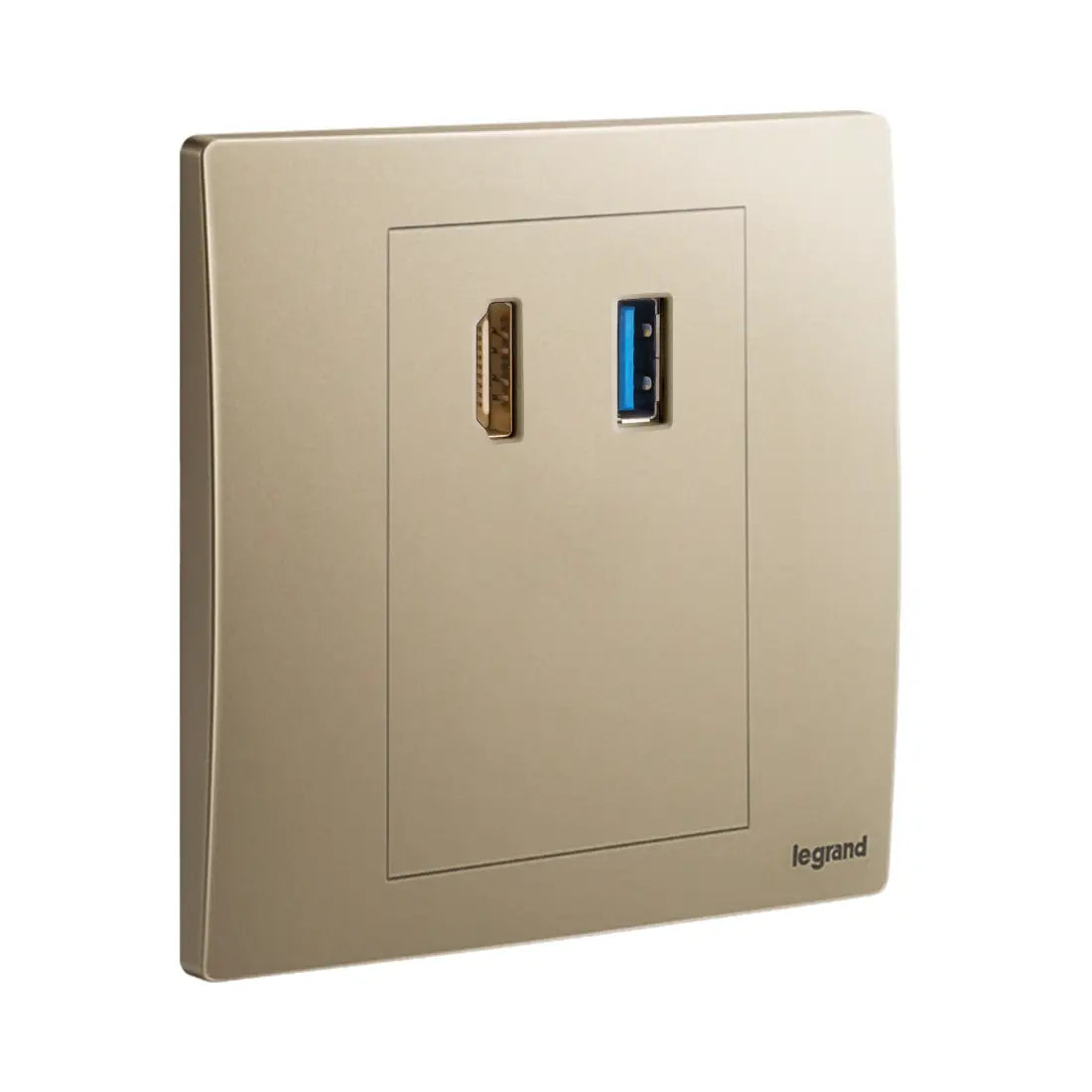 Legrand Mallia Senses HDMI Socket Outlet with USB A Data Socket Transfer 281021