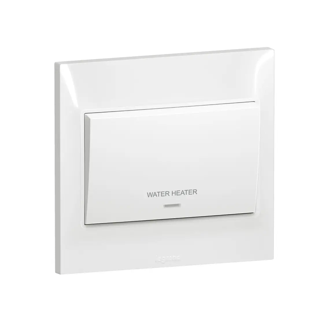 Legrand Belanko S 1 Gang Double Pole Water Heater Marking Switch with Neon and Earth Terminal 20A