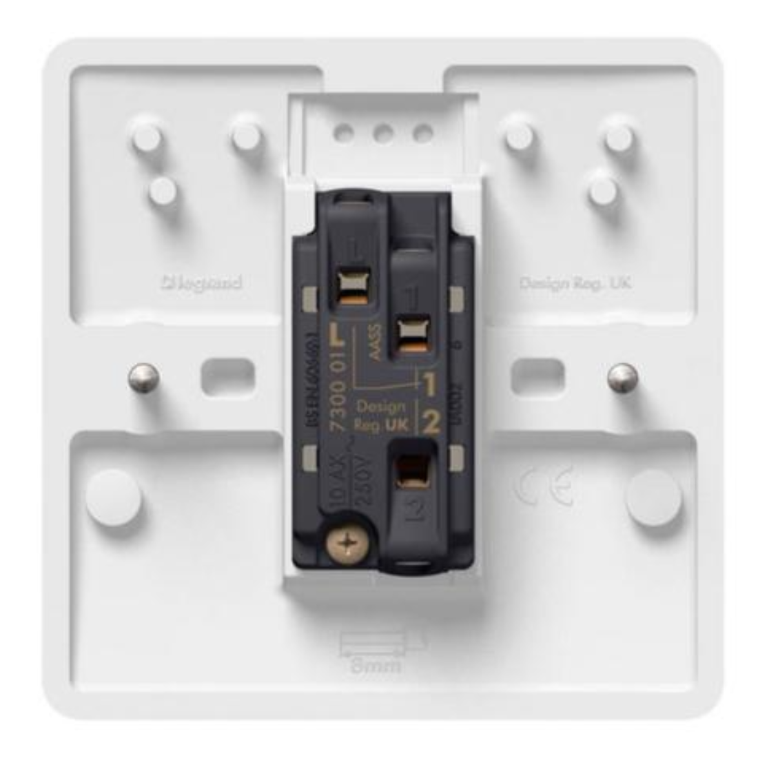 Legrand Synergy White 1 Gang 2 Way Single Pole Switch 10AX 250V 730001