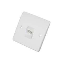 MK Logic Plus 1G TV/FM CO-AX Socket Non Isolated K3520SAWHI - White - Slide 1