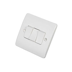MK Logic Plus 10A 3G SP 2 Way Plate Switch K4873SAWHI - White - Slide 1