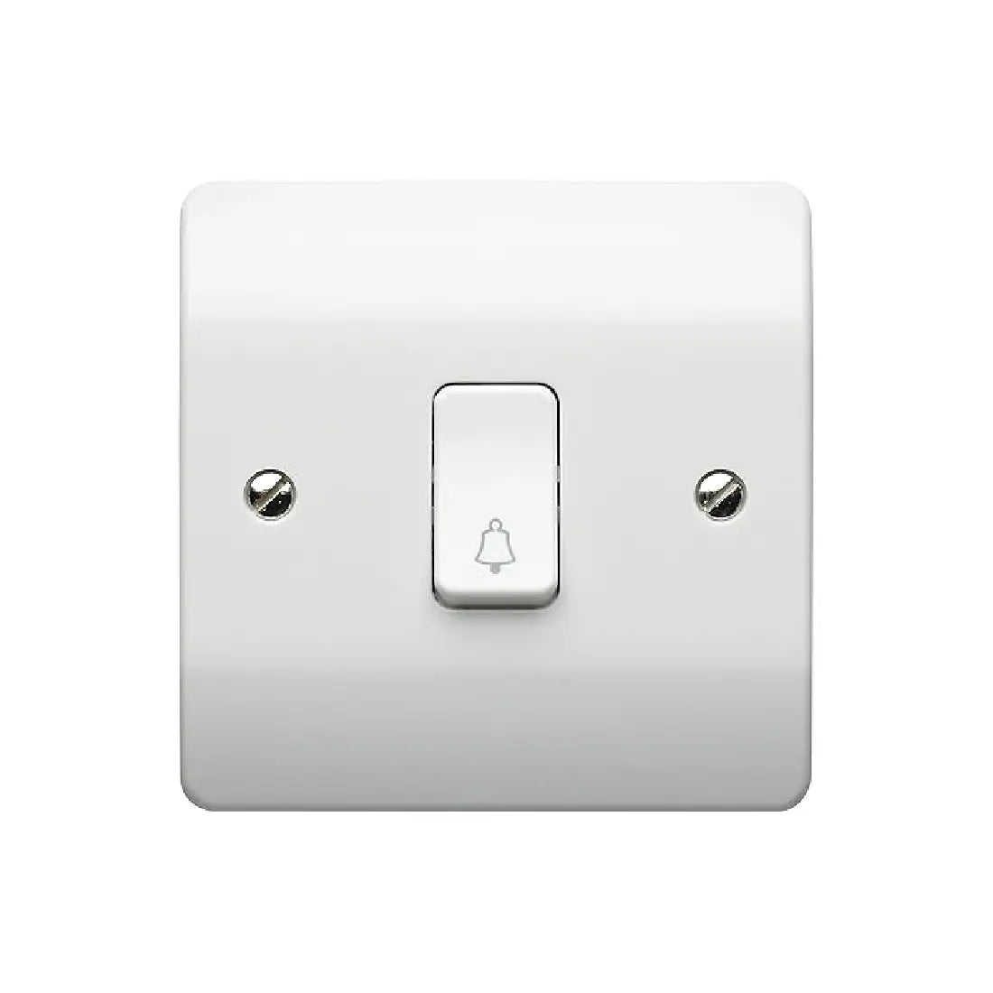 MK Logic Plus 10A 1G 2Way SP Push Switch K4878BWHI - White