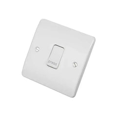 MK Logic Plus 10A 1G 2Way Press Switch K4878PWHI - White - Slide 1