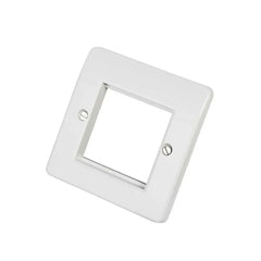 MK Logic Plus 2M 1G Euro Front Plate K0182WHI - White - Slide 1
