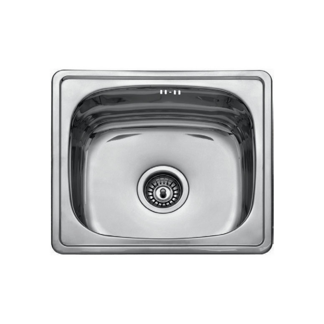 Milano Stainless Steel Single Bowl Kitchen Sink 480 X 430 X 180mm BL-604