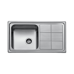 Milano Single Bowl Single Drain Kitchen Sink 860 X 500 X 200mm BL-890 - Slide 1