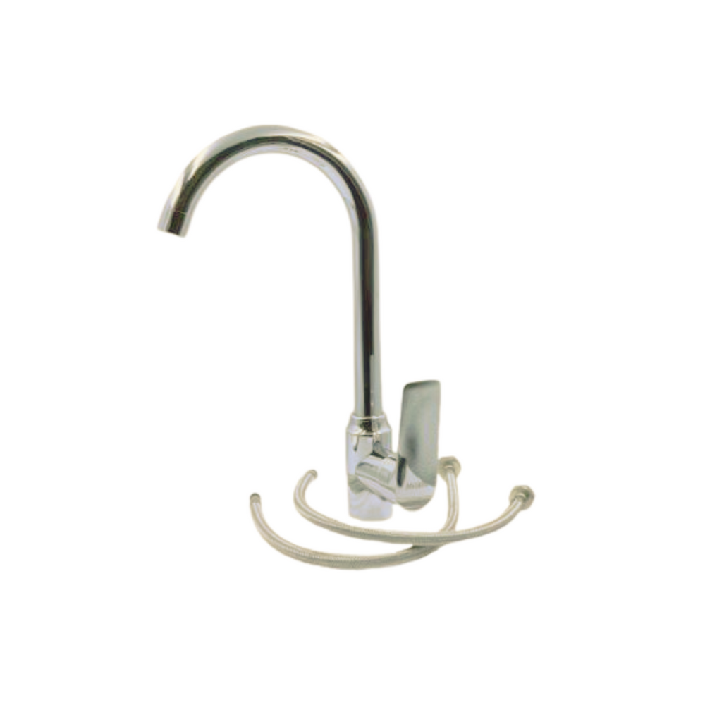 Milano Catch Basin Mixer Set Chrome