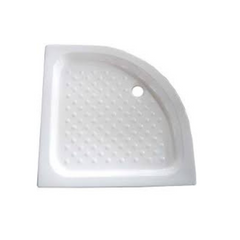 Milano Ceramic Round Shower Tray 80 X 80cm - White - Slide 2