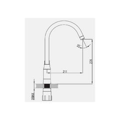 Milano Charming Kitchen Sink Mixer - Chrome - Slide 2