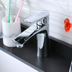 Milano Charming Wash Basin Mixer with Pop Up Waste - Chrome - Slide 2