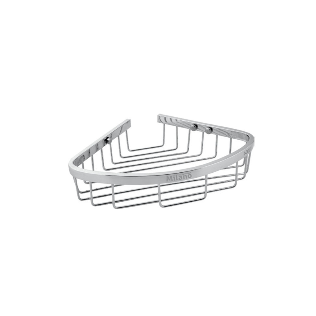Milano Dora Single Layer Corner Basket - Stainless Steel