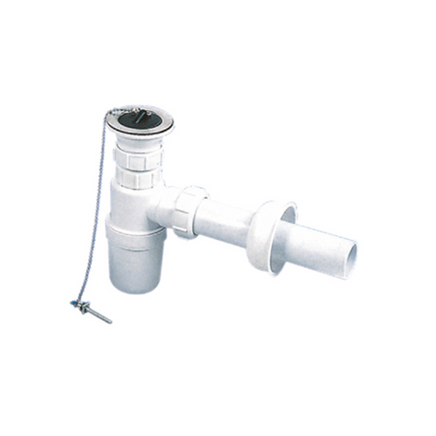 Milano PVC Single Bottle Trap 1-1/2 Inch