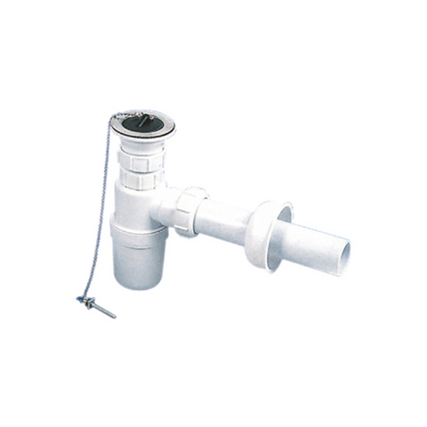 Milano PVC Single Bottle Trap 1-1/4 Inch