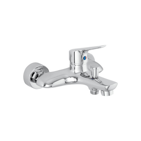 Milano Prato Bath Mixer with Shower Set - Chrome