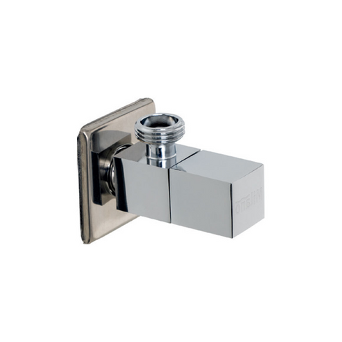 Milano Square Angle Valve - Silver