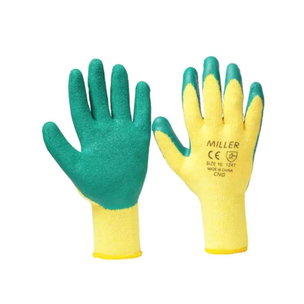 Miller CNG Latex Coated Gloves 12 pcs Green
