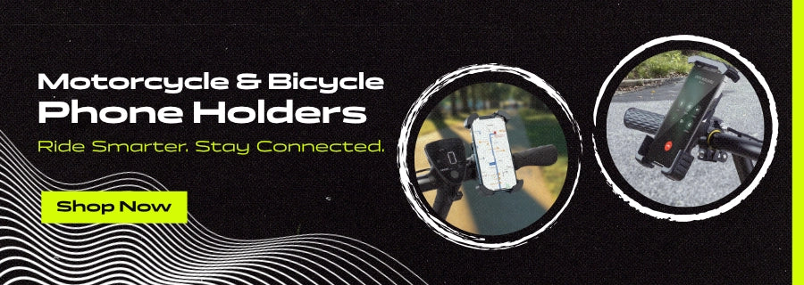 motor cycle and bicycle banner