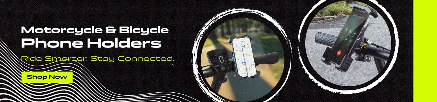 motor cycle and bicycle banner