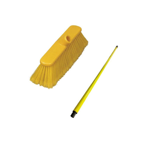 Mr. Brush MR165.12+MH Brava Soft Broom Angle With Metal Handle - Yellow