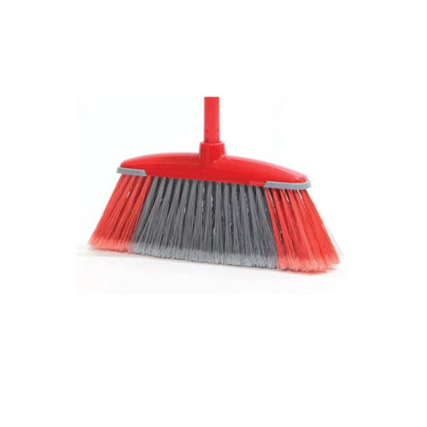 Mr. Brush MR256.12 Logika Soft Broom With Metal Handle 120cm - Red & Silver