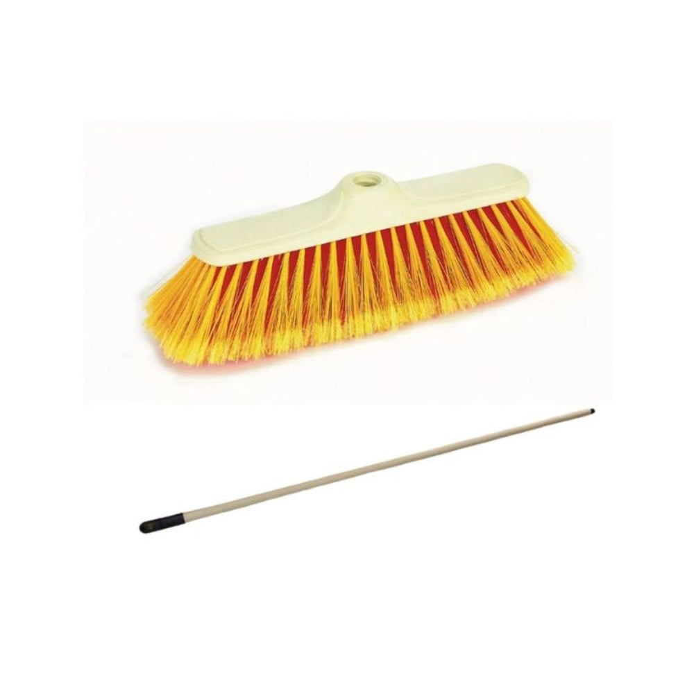 Mr. Brush MR290.12+MH Export Soft Broom With Metal Handle Yellow