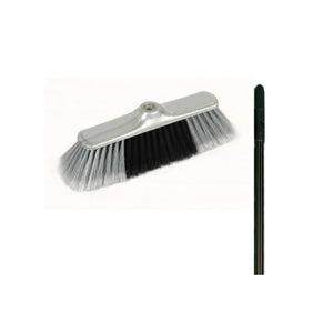 Mr. Brush MR80.10+MH Argenta Soft Broom With Metal Handle Silver & Black