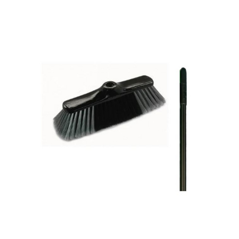 Mr. Brush MR80.10+MH Argenta Soft Broom With Metal Handle - Silver & Black