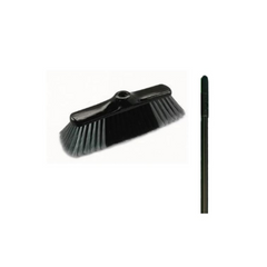 Mr. Brush MR80.10+MH Argenta Soft Broom With Metal Handle - Silver & Black - Slide 1