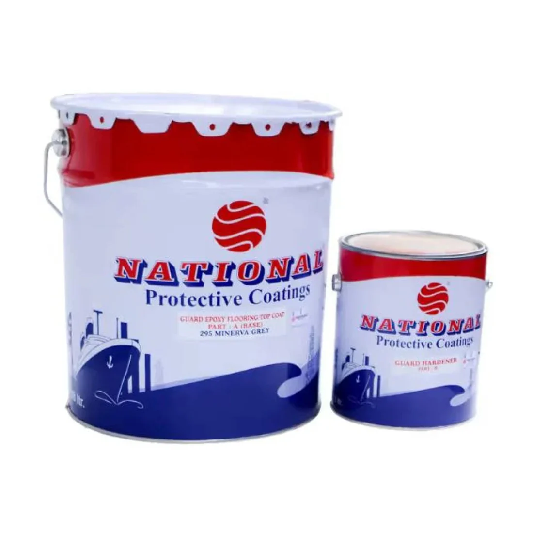 National Paints Guard Epoxy Flooring Topcoat (294) - Flake Grey