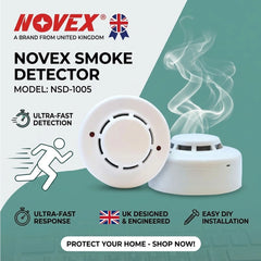 Novex Smoke Detector with Dual LED Indicators NSD-1005 - White - Slide 5