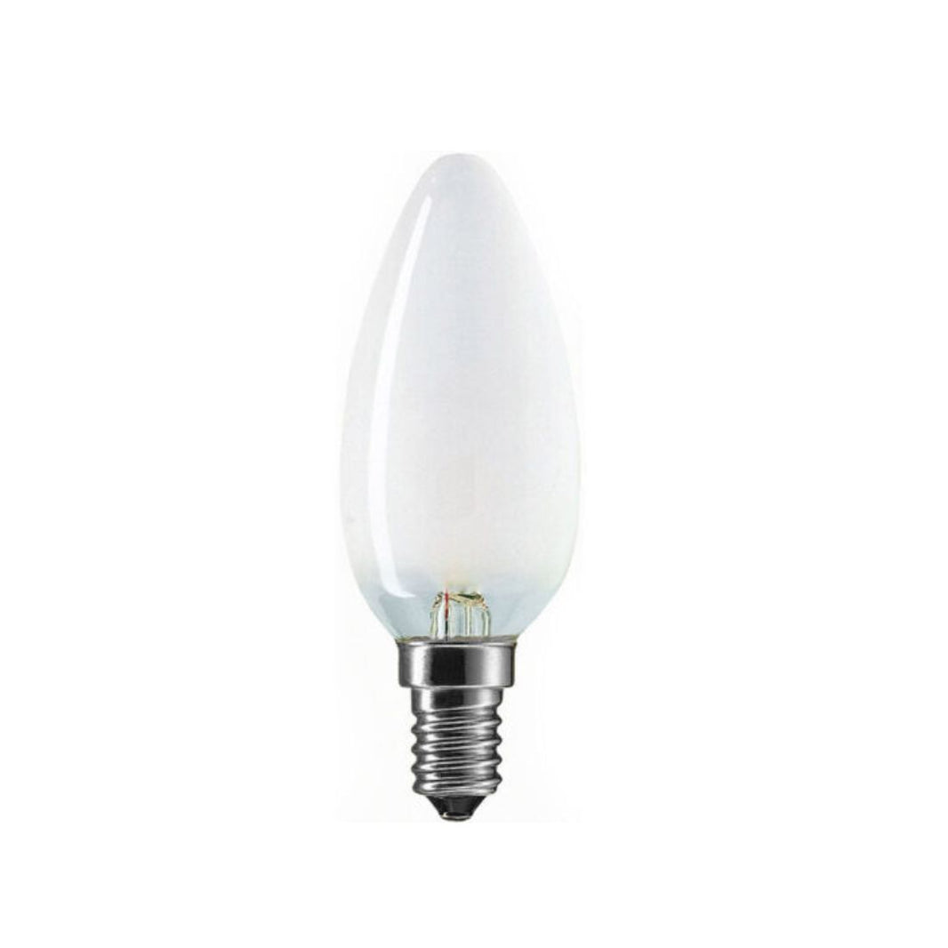 Philips 60W E14 240V Frosted LED Candle Bulb
