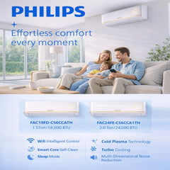 Philips Classic b5 2.0 Ton Air Conditioner 24000 BTU Wall Hanging - White - Slide 7