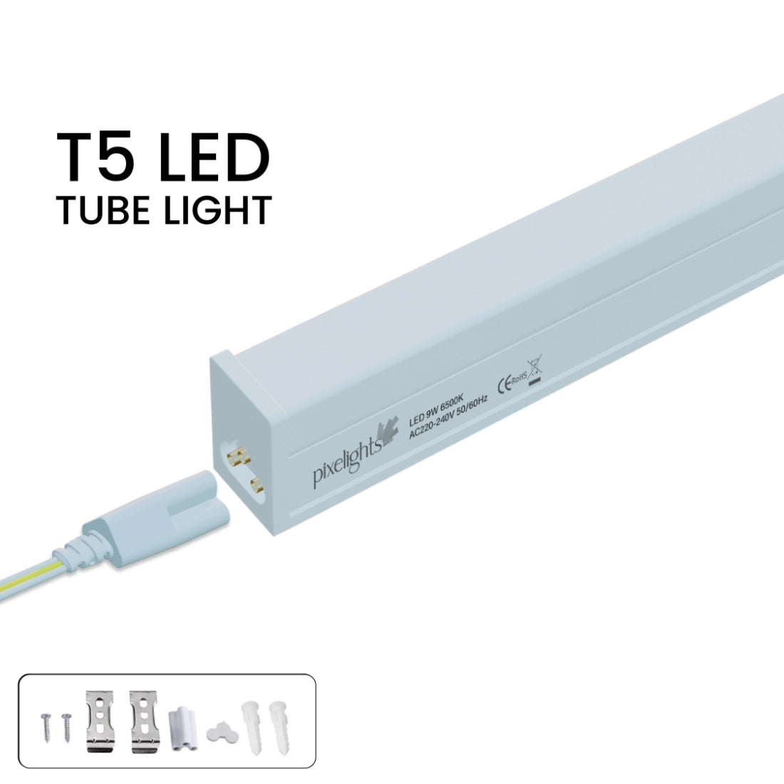 Pixelights Integrated T5 LED Tube Light 9W 6500K - Daylight