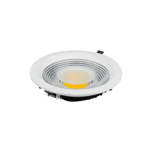 Plato 30W Round LED COB Downlight 3000K - Warm White