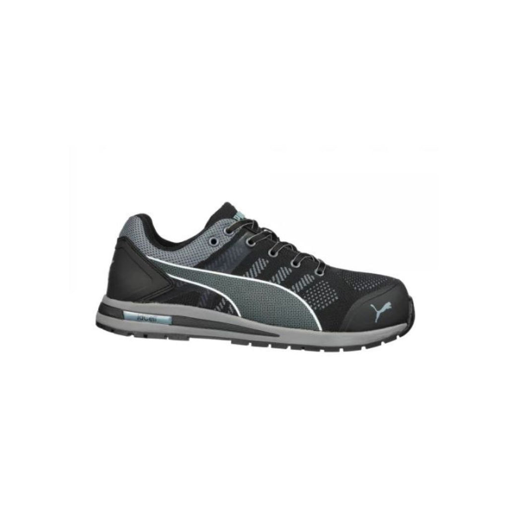 Puma S1P ESD HRO SRC Elevate Knit Low Ankle Safety Shoes - Black