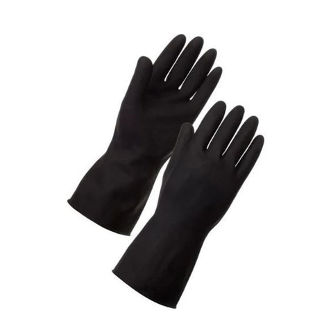 RGS Black Rubber Safety Gloves