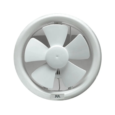 RR Round Exhaust Fan Glass Mounted 8 Inch 30W RR20-R - White