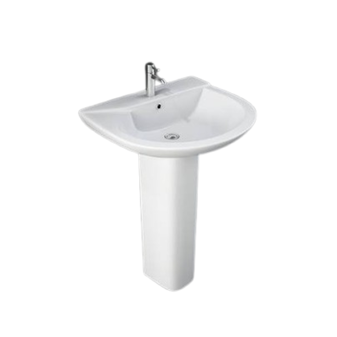 Rak Ceramics Liwa Wash Basin With Pedestal - White