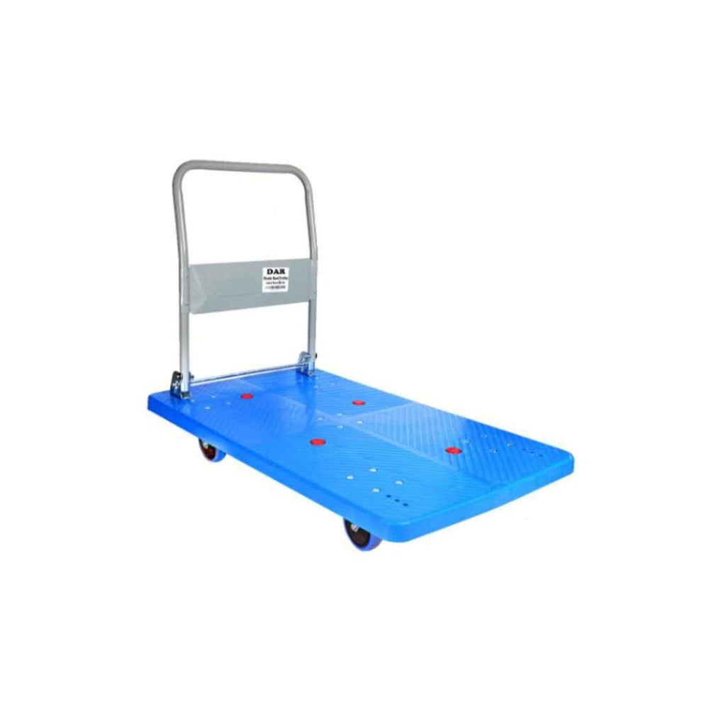 SCI DAR Plastic Hand Trolley With 5 Wheels - 107cm X 64cm